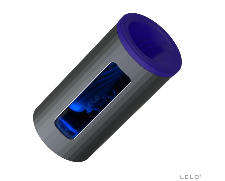 Смарт мастурбатор LELO F1S V2 Blue, вібрації, технологія SENSONIC, гра в застосунку