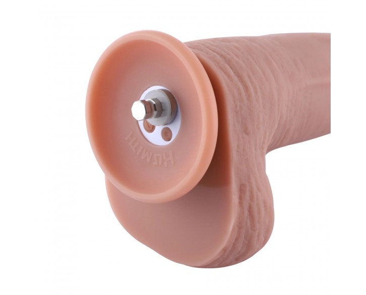 Фалоімітатор 11.8″ з вібрацією для секс-машин Hismith Silicone Dildo with Vibe, KlicLok, пульт ДК