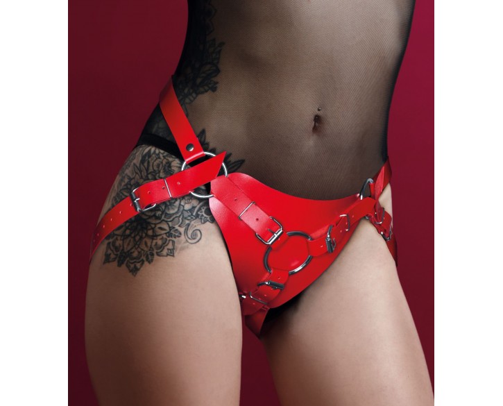 Труси для страпона Feral Feelings Strap-on Harness Red, red