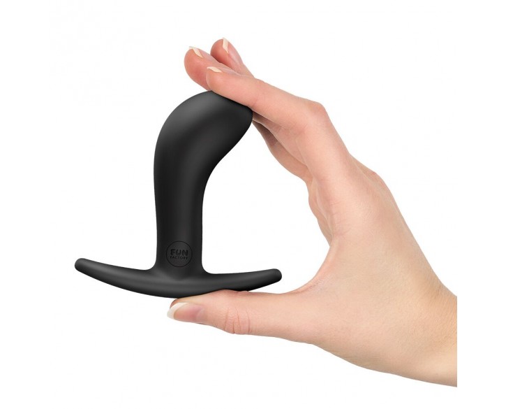 Анальна пробка Fun Factory BOOTIE M Black, діаметр 3,3 см, тонкий обмежувач