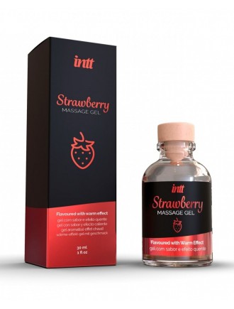 Масажний гель для інтимних зон Intt Strawberry (30 мл)