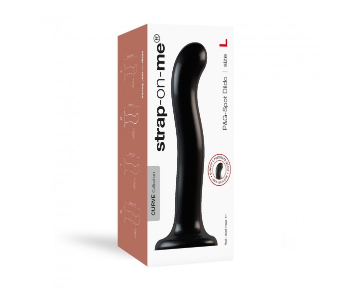 Насадка для страпона Strap-On-Me P&G-Spot Dildo, силікон, розмір L