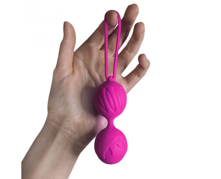 Вагінальні кульки Adrien Lastic Geisha Lastic Balls BIG Magenta (L), діаметр 4 см, вага 90 г