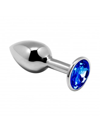 Металева анальна пробка з кристалом Alive Mini Metal Butt Plug Blue L