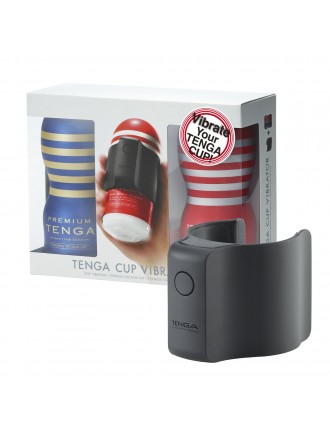 Вібронасадка Tenga CUP VIBRATOR, 7 режимів, 2 мастурбатори в комплекті