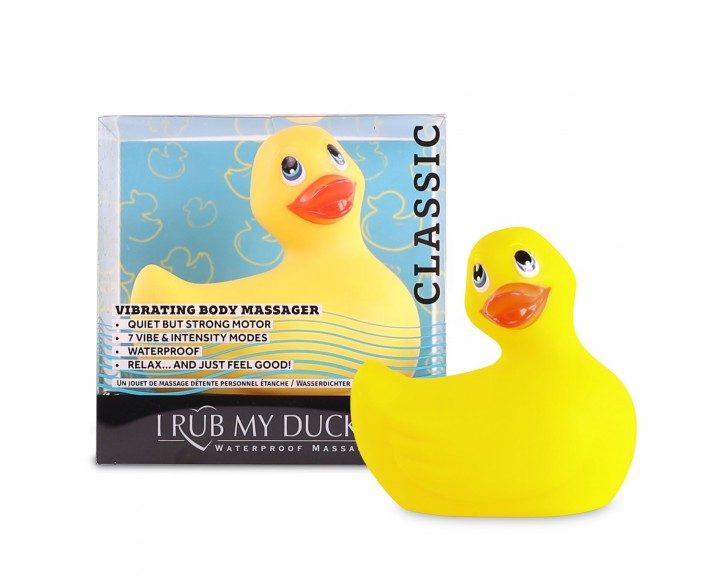 Вібромасажер качечка I Rub My Duckie - Classic Yellow v2.0, скромняжка