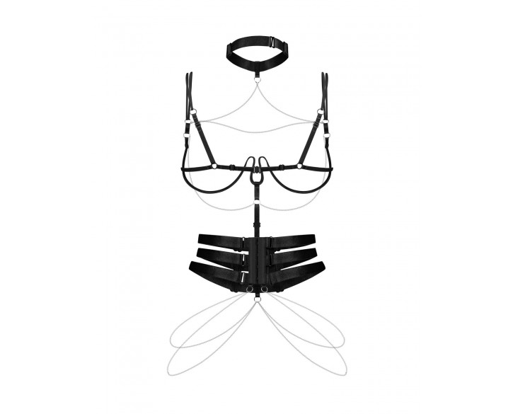 Портупея Obsessive Premisis Black harness S/M/L