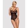 Мереживне боді з доступом 818-TED-1 teddy XS/S, чорне