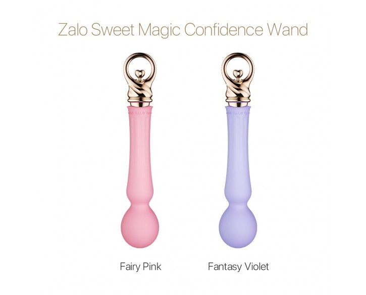 Вібромасажер із підігрівом Zalo Sweet Magic - Confidence Wand Fairy Pink