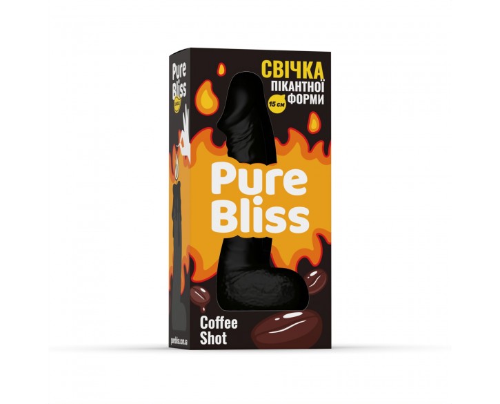 Ароматна свічка пікантної форми Pure Bliss Black Coffee Shot (Кава) 15 см