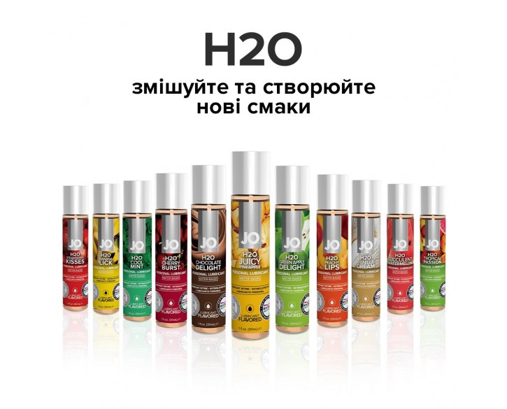 Змазка на водній основі System JO H2O — Juicy Pineapple (30 мл) без цукру, рослинний гліцерин