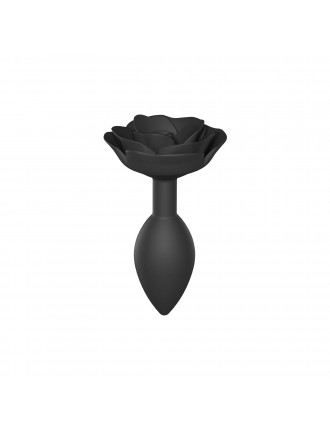 Силіконова анальна пробка Love To Love OPEN ROSES L SIZE - BLACK ONYX