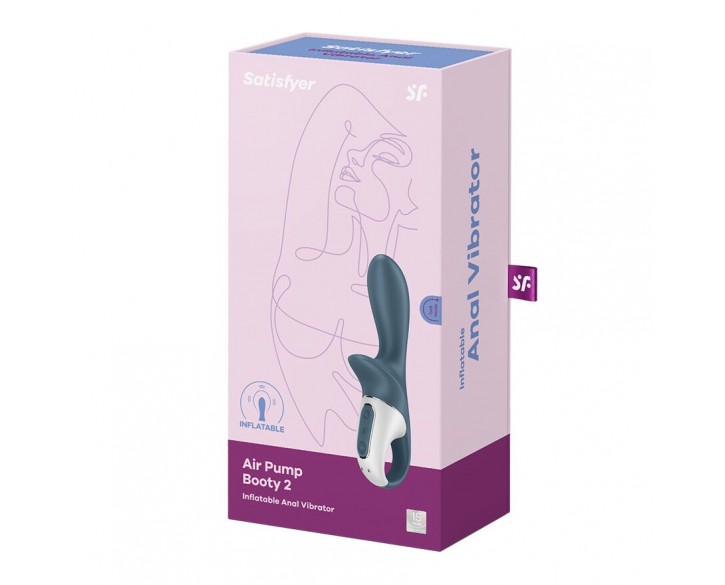 Анальний вібратор надувний Satisfyer Air Pump Booty 2