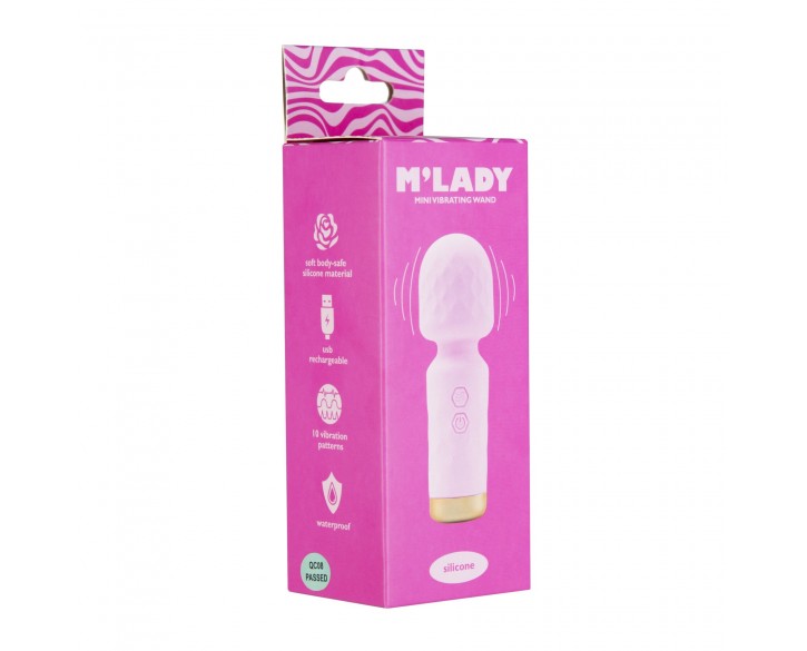 Вібромасажер M’Lady Mini Vibrating Wand Pink