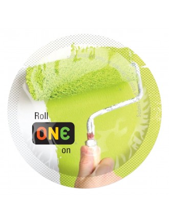 Презерватив ONE Color Sensations - Roll ONE on (Green) 1 шт