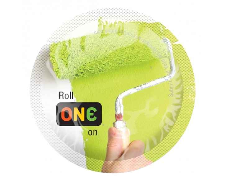 Презерватив ONE Color Sensations - Roll ONE on (Green) 1 шт