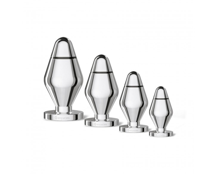 Металева анальна пробка Mystim Little John для електростимулятора, діаметр 4см