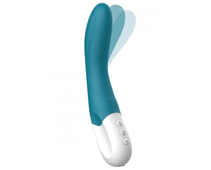Вібратор точки G Liebe Bend It Rechargeable Ocean Blue, 10 режимів, дуже потужний, гнучкий стовбур
