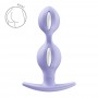 Анальні кульки Fun Factory B BALLS DUO Purple, ефект вібрації, діаметр 3,2 та 3,6 см