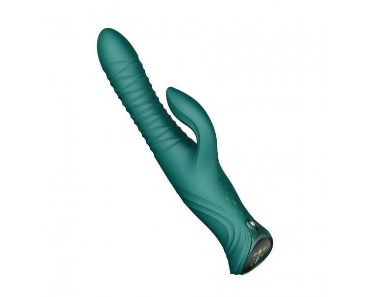 Пульсатор-кролик з вібрацією Zalo Mose 2 Turquoise Green