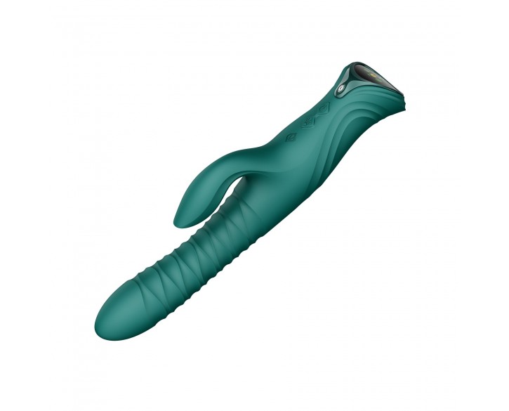 Пульсатор-кролик з вібрацією Zalo Mose 2 Turquoise Green