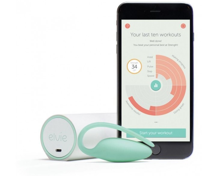 Преміум тренажер Кегеля Elvie Exercise Tracker, індукційна зарядка, PRO-додаток, без вібрації