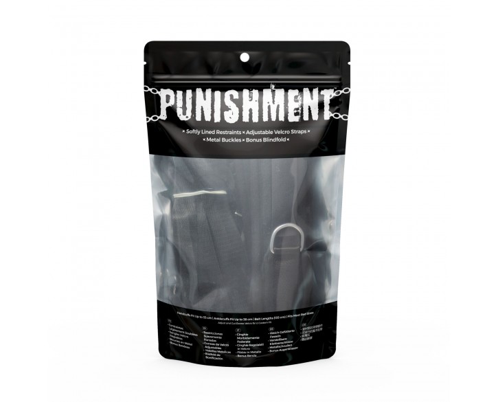 Розтяжка на ліжко Punishment - 5-Piece Bed Restraint Kit - Black
