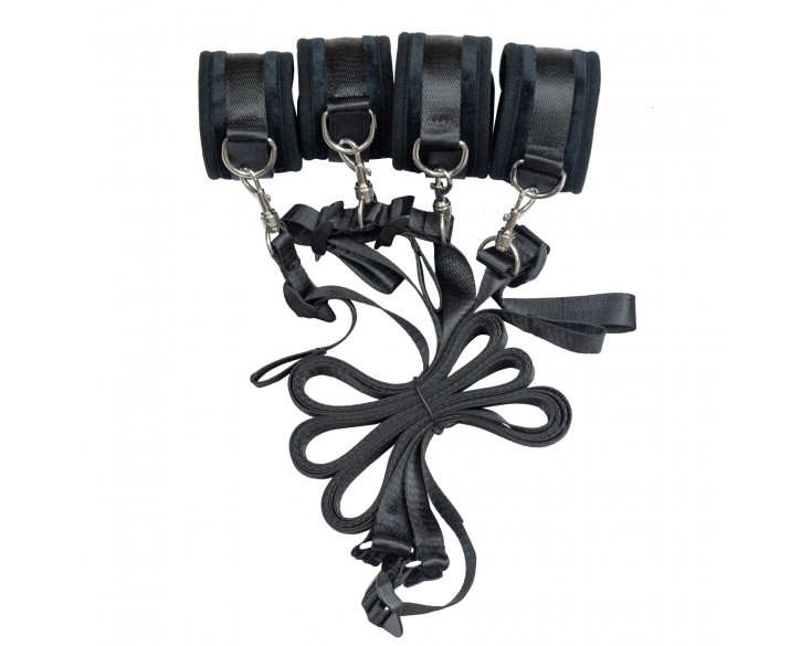 Розтяжка на ліжко Punishment - 5-Piece Bed Restraint Kit - Black