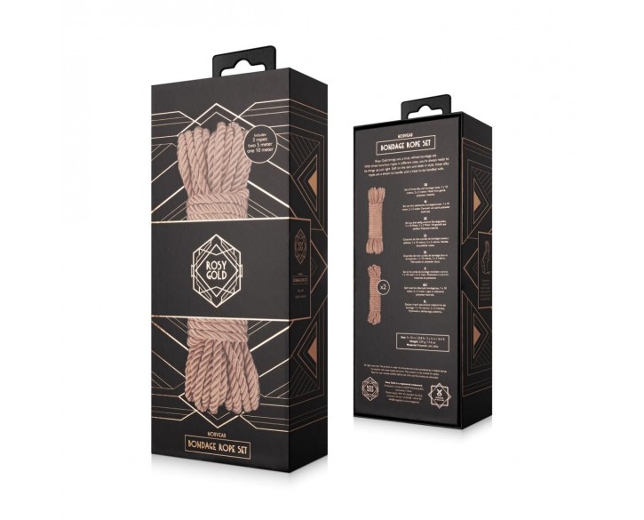 Набір мотузок для Шибарі Rosy Gold - Bondage Rope Set