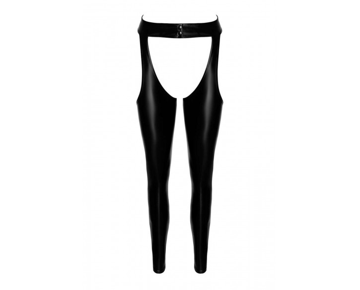 Легінси з відкритими стегнами Noir Handmade F323 Rebel wetlook chaps - M