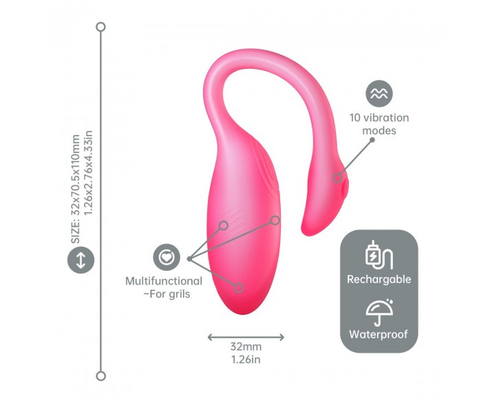 Смарт-віброяйце Magic Motion Flamingo Max Pink