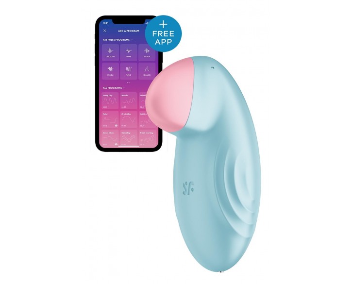 Смарт-вібратор для клітора Satisfyer Tropical Tip Light Blue