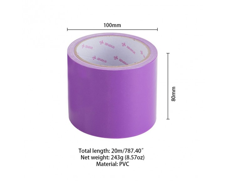 Електростатична стрічка для бондажу LOCKINK SEVANDA Electrostatic Tape - Purple Tape, 16 м