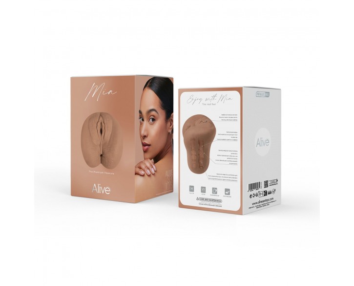 Мастурбатор Alive Mia Super Realistic Masturbator XL Caramel