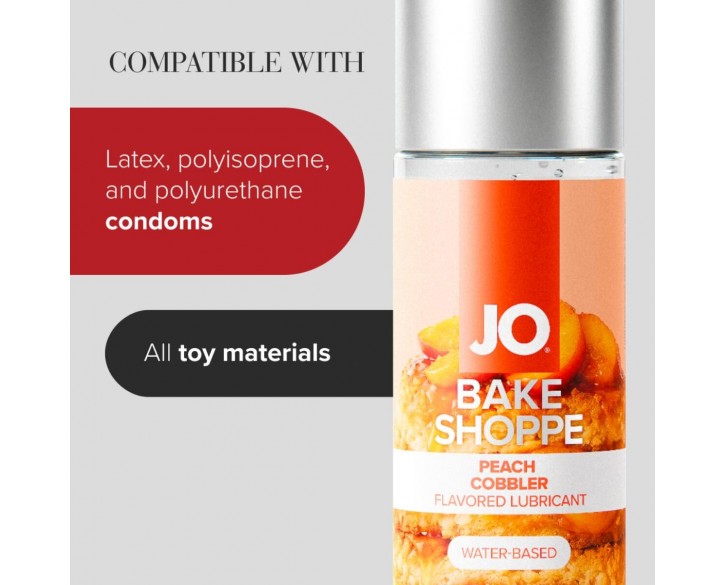 Лубрикант на водній основі JO Bake Shoppe - Peach Cobbler 60 мл, без цукру та парабенів