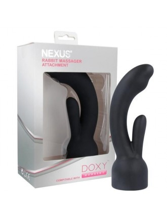 Насадка для вібромасажера Doxy Number 3 - Nexus Rabbit Massager у вигляді вібратора-кролика