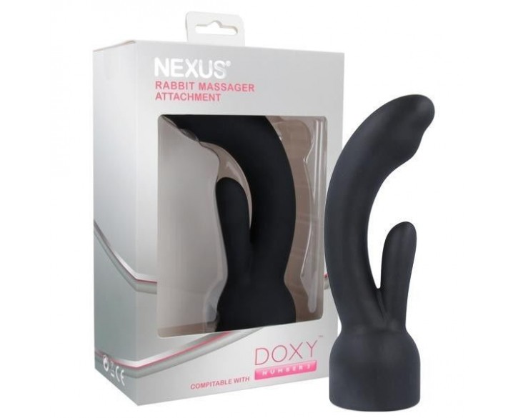 Насадка для вібромасажера Doxy Number 3 - Nexus Rabbit Massager у вигляді вібратора-кролика