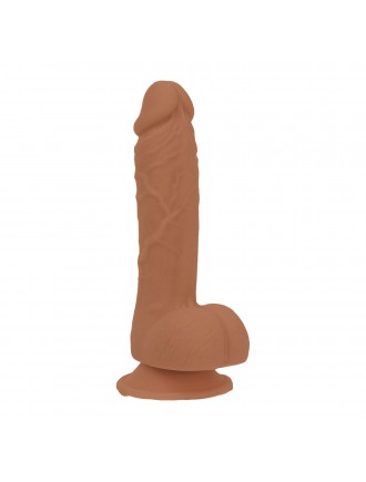 Фалоімітатор ADDICTION Steven 7.5" Silicone Dong Caramel, віброкуля в подарунок