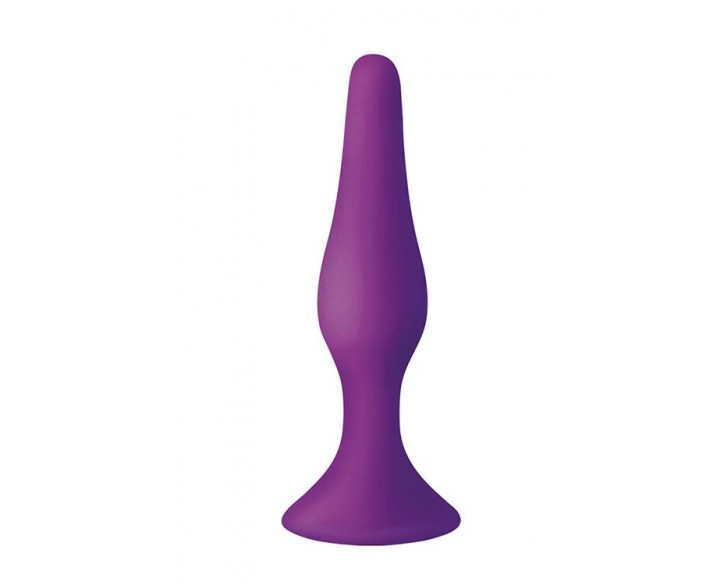 Анальна пробка з присоскою MAI Attraction Toys №35 Purple, довжина 15,5 см, діаметр 3,8см