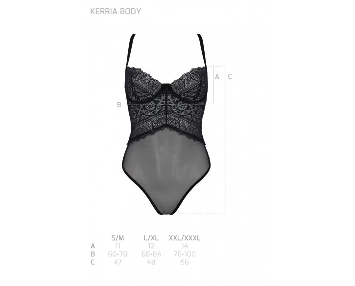 Боді Passion KERRIA BODY black S/M - ECO Passion