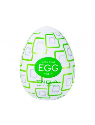 Мастурбатор-яйце Tenga Egg Cubic