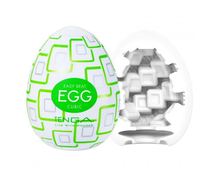 Мастурбатор-яйце Tenga Egg Cubic
