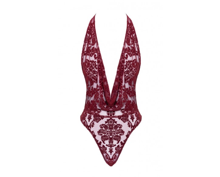 Боді Noir Handmade F386 Kink Royal cascade bodysuit M