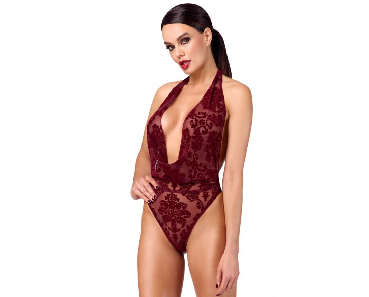 Боді Noir Handmade F386 Kink Royal cascade bodysuit M