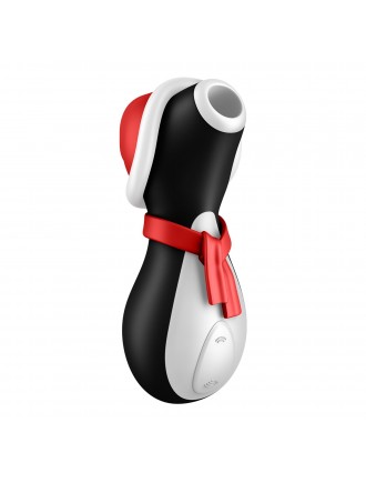 Вакуумний кліторальний стимулятор Satisfyer Penguin Holiday Edition, у шапочці та шарфі