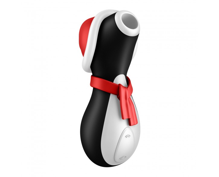 Вакуумний кліторальний стимулятор Satisfyer Penguin Holiday Edition, у шапочці та шарфі