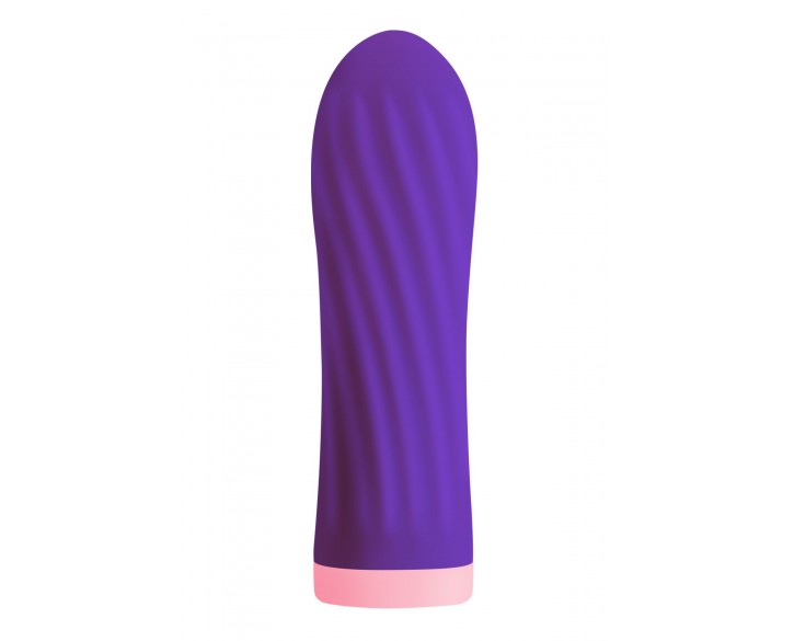 Віброкуля S Pleasures Bullets Twist & Shout Purple, фіолетова, ребриста поверхня, 10 режимів