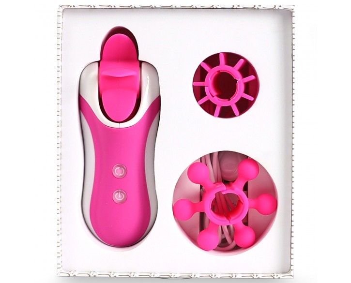 Стимулятор з імітацією оральних пестощів FeelzToys - Clitella Oral Clitoral Stimulator Pink