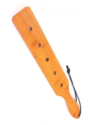 Падл Fetish Tentation — Paddle 5 Holes Bamboo, упакований у ПЕ пакет