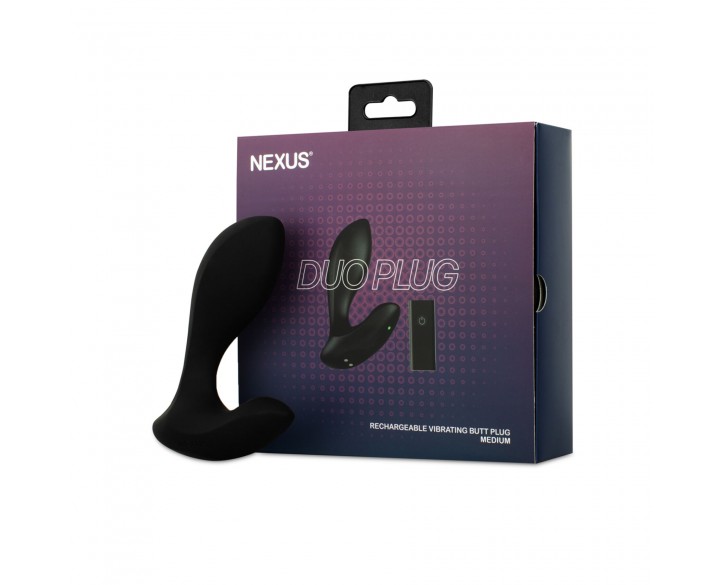 Анальна вібропробка Nexus DUO Plug Medium, пульт ДК